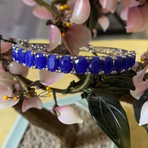 Vintage Jewelry - Vintage 925 natural sapphire bracelet